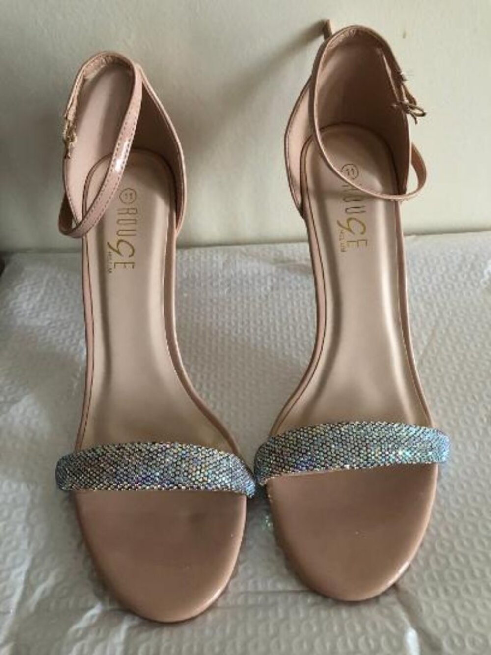Nude open Toe Shoe
